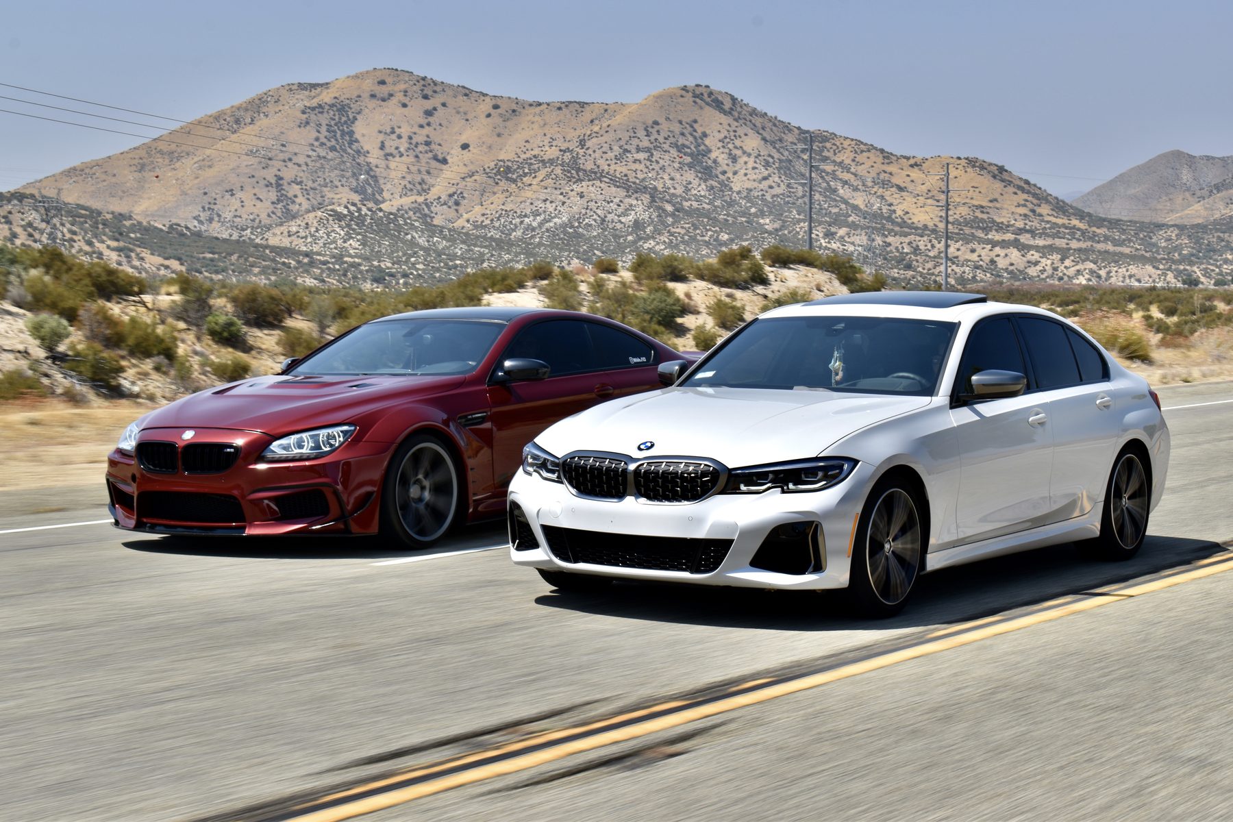 BMW on a racetrack